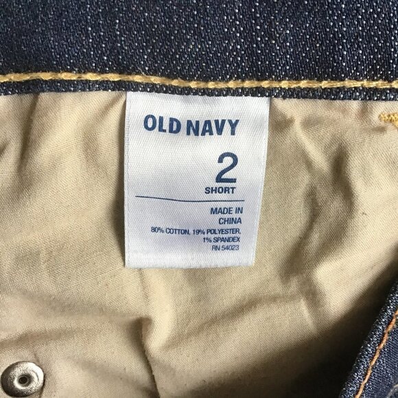 OLD NAVY THE DIVA JEANS SIZE 2 SHORT BLUE - Picture 7 of 8